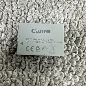Canon OEM Battery NB 10L for PowerShot G1 X, G15, G16, SX40 HS Untested
